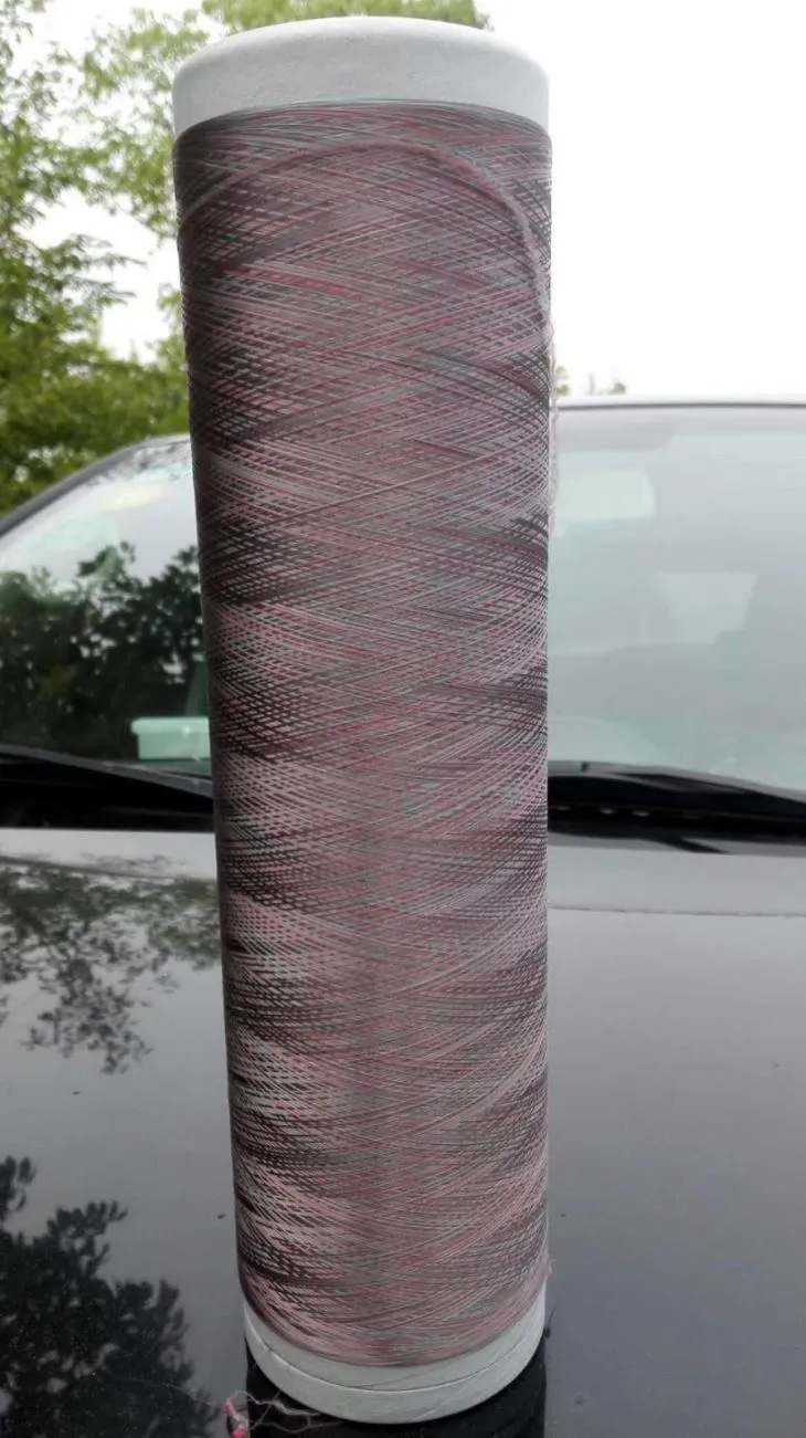 Konplèks Nylon ak Polyester Textured Fil